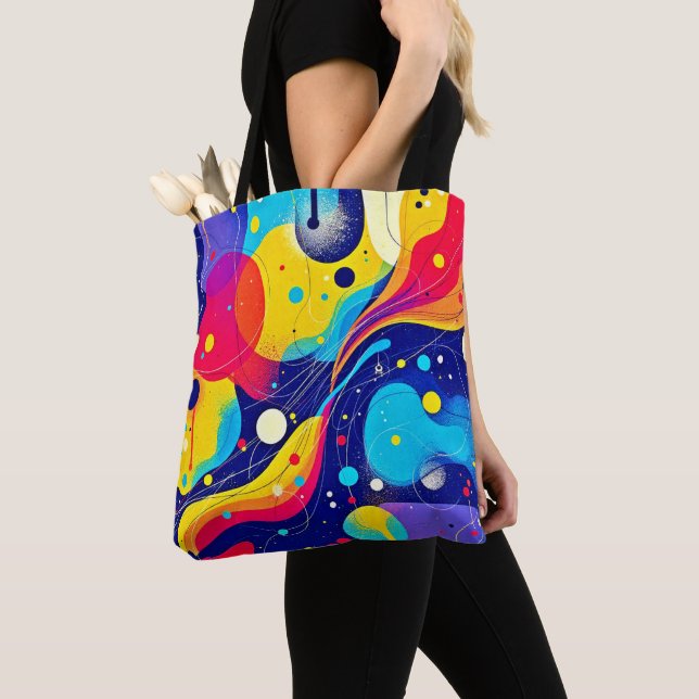 Bolsa Tote Arte Joyful Energy Flow (Close Up)