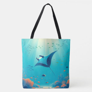 Bolsa Tote Arte litoral de raios clássicos