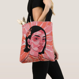 Bolsa Tote Arte minimalista moderna do boho