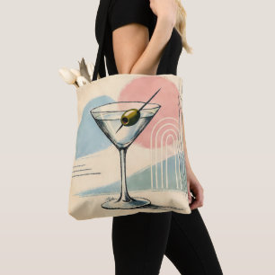 Bolsa Tote Arte Minimalista Pastel Moderno de Meados do Sécul