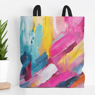 Bolsa Tote Arte Moderna Colorida Abstrato
