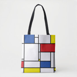 Bolsa Tote Arte Moderna De Stijl Geométrica Minimalista Mondr