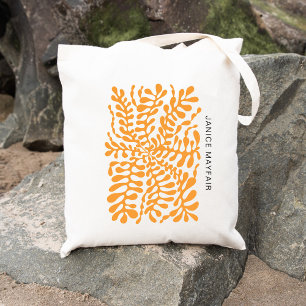 Bolsa Tote Arte Moderna Geométrica Amber Abstrato