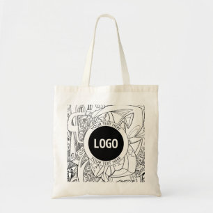 Bolsa Tote Arte Moderna Original e Seu Logotipo