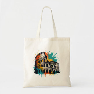 Bolsa Tote Arte na Rua Colosseum - Marco Roma Colorido