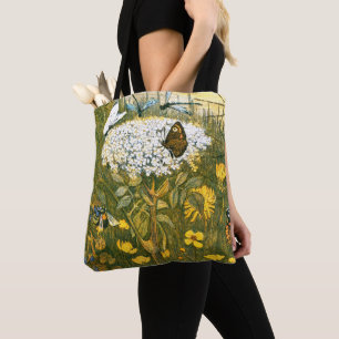 Bolsa Tote Arte Neerlandesa Nouveau Meadow Wildflower, Borbol