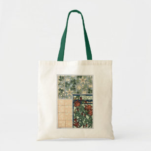 Bolsa Tote Arte Nova Antiga, Flores Columbine Aquilegia