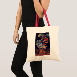 Bolsa Tote Arte Nova Antiga, Loie Fuller no Folies Bergere