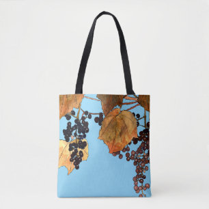 Bolsa Tote Arte Nova Uvas Congeladas