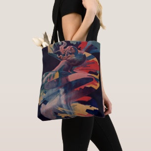 Bolsa Tote Arte Nova Vintage, Loie Fuller no Folies Bergere