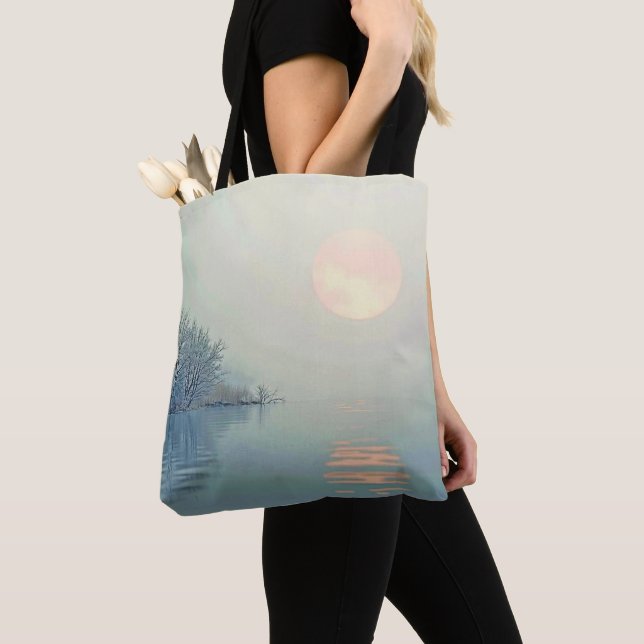 Bolsa Tote Arte pacífica de inverno (Close Up)