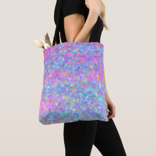 Bolsa Tote Arte ponto multicolor