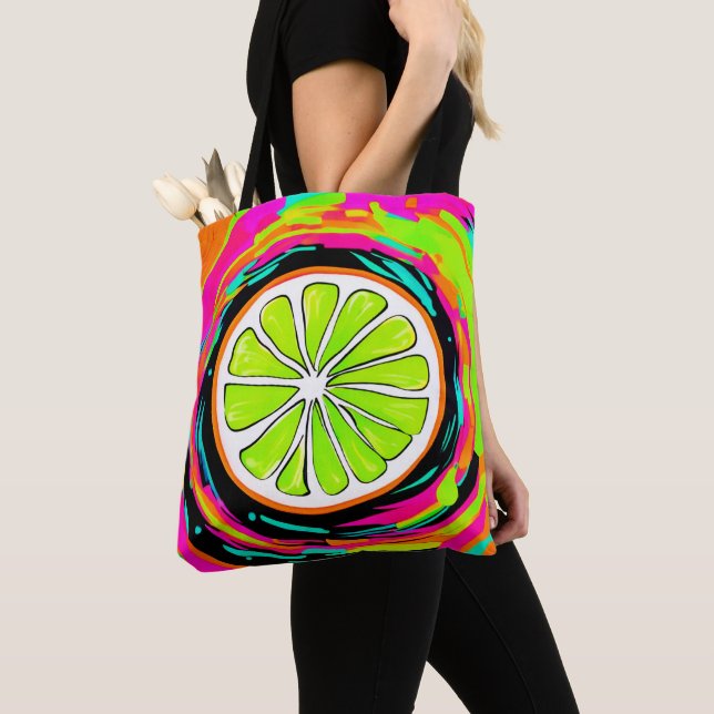 Bolsa Tote Arte Pop Fatia de Lima (Close Up)