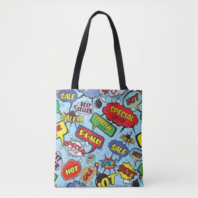 Bolsa Tote Arte pop moderna  (Frente)