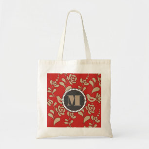 Bolsa Tote Arte popular húngara Dourado personalizada