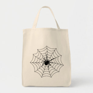 Bolsa Tote Arte preta dos aracnídeos dos insetos de Spiderne