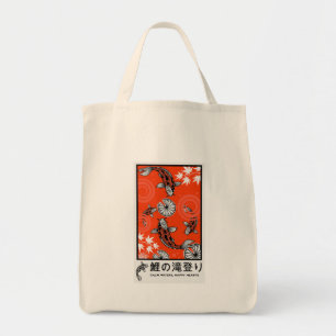 Bolsa Tote Arte Tranquila de Carpas Japonesas