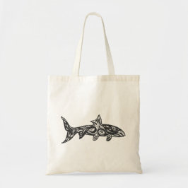 Bolsa Tote Arte tribal do albula dos peixes do osso do