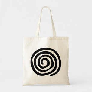 Bolsa Tote Arte tribal espiral de petroglifo