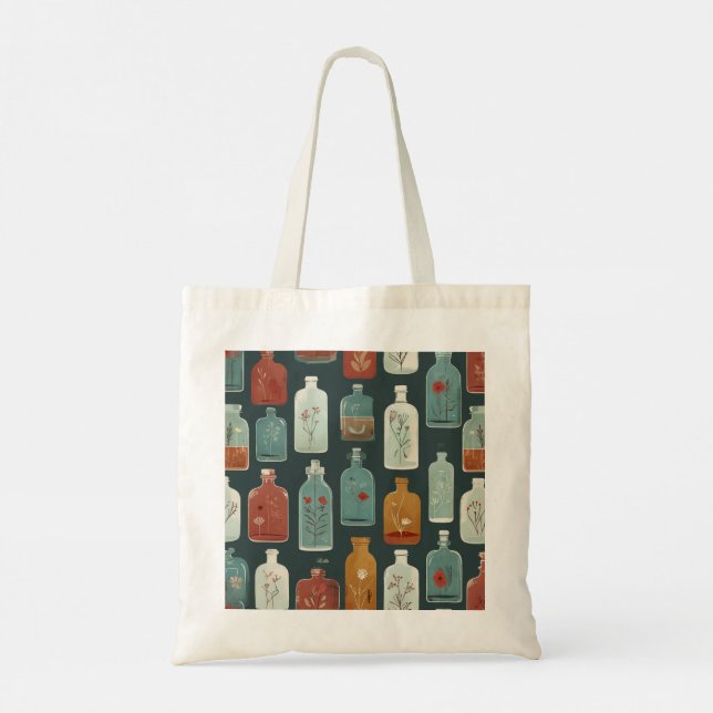 Bolsa Tote arte única em garrafas (Verso)