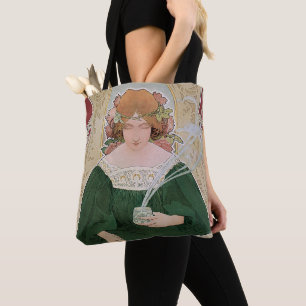 Bolsa Tote Arte Vintage Nouveau Helm Cacao por Privat Livemon