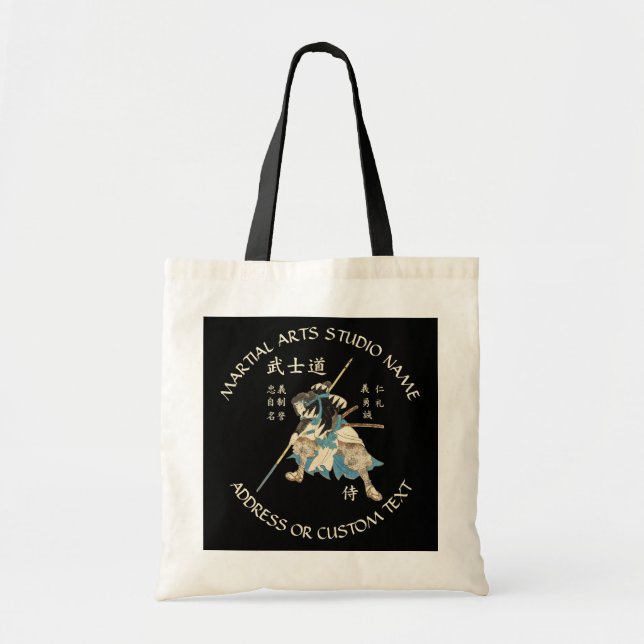 Bolsa Tote Artes marciais Karate Taekwondo Jiu-jitsu Studio (Frente)
