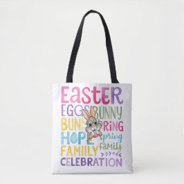 Bolsa Tote Artesanato de sacola de Páscoa, ideias de sacola d