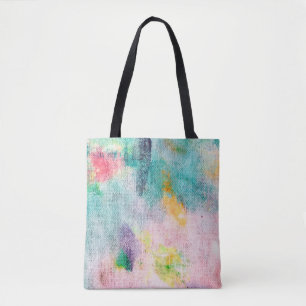 Bolsa Tote Artista Azul. Apresentação Contemporânea Branca. T