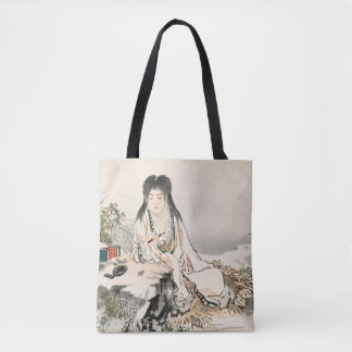Bolsa Tote Artista da caligrafia por Kōno Bairei Faux