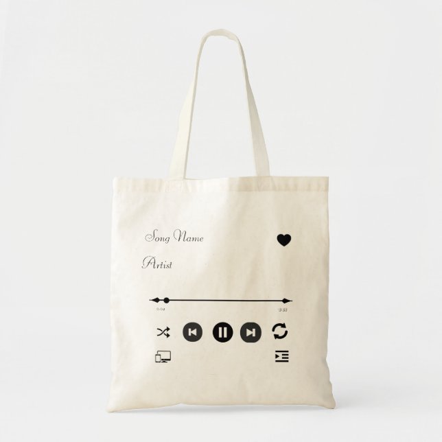 Bolsa Tote Artista da Música (Frente)