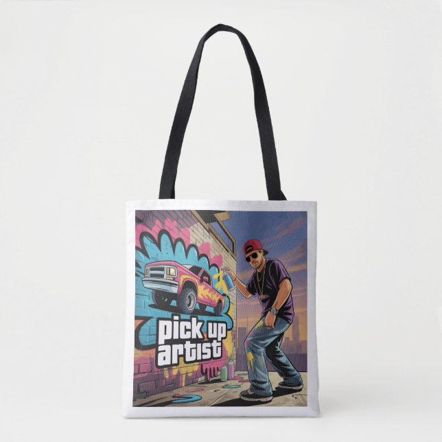 Bolsa Tote Artista de coleta e Grafite urbano (Frente)