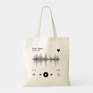 Bolsa Tote Artista e Música do Player Personalizado