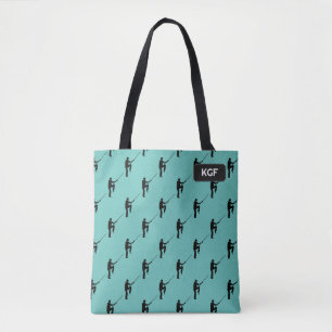 Bolsa Tote Artistas marciais - Kung Fu - suas iniciais / nome