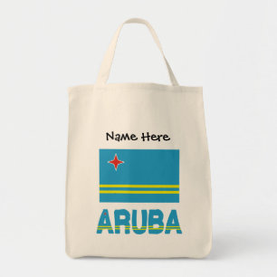 Bolsa Tote Aruba Bandeira Arubana Personalização Preta