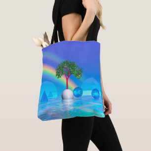 Bolsa Tote Árvore arco-íris