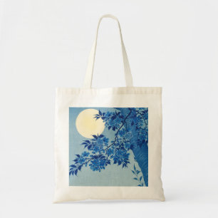Bolsa Tote Árvore Azul ao Luar: Noite de Flor de Cerejeira Ja