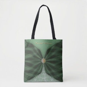 Bolsa Tote Árvore Botânica Personalizada em Joia Têxtil Ilusã