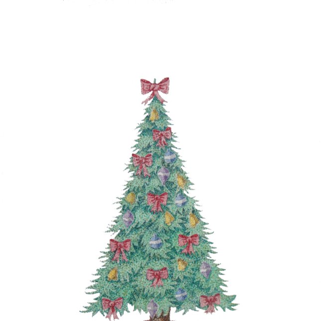 Bolsa Tote árvore com arcos vermelhos sinos de natal (Criador carregado)