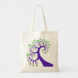 BOLSA TOTE ÁRVORE DA FLOR DE LIS DE NOLA