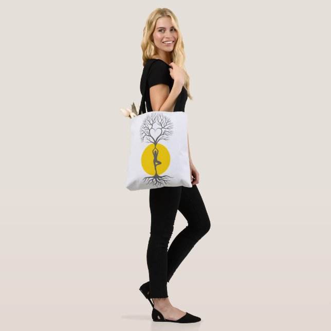Bolsa Tote Árvore da ioga da vida (No(a) Modelo)