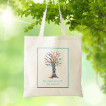 Bolsa Tote Árvore da Vida de Instrutor Yoga<br><div class="desc">Esta bolsa decorativa de tote apresenta um impressão de uma Árvore da Vida colorida do arco-íris. O design original foi feito em mosaico usando muitos pequenos pedaços de vidro de cor clara. Adicione seus detalhes para personalizar esta bolsa. Porque nós criamos nosso próprio trabalho de arte você não encontrará essa...</div>