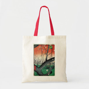 Bolsa Tote Árvore de ameixa de flores, Hiroshige