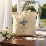Bolsa Tote Árvore de Casamento com Motivo Chinesice ID1094<br><div class="desc">Esta bolsa de mão orçamentária e atraente tem a elegância atemporal de uma paleta clássica azul e branca, um motivo de árvore florida em Chinoiserie e uma bela caligrafia 'Mãe do Noivo'. A coleção apresenta padrões sofisticados e motivos delicados inspirados na porcelana tradicional chinesa, criando uma estética refinada e romântica....</div>