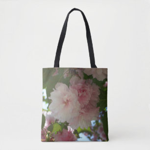 Bolsa Tote Árvore de cereja I Primavera Floral com duas flore