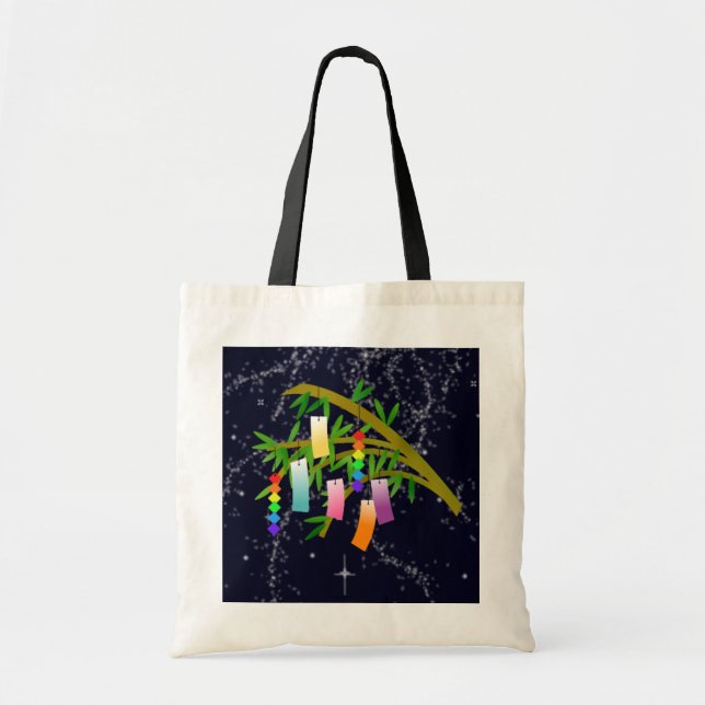 Bolsa Tote Árvore de desejos de Tanabata (Frente)