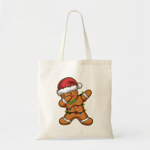 Bolsa Tote Árvore de Gengibre com Luz de Natal Dançando