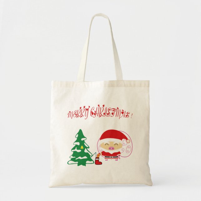 Bolsa Tote Árvore de Natal (Frente)