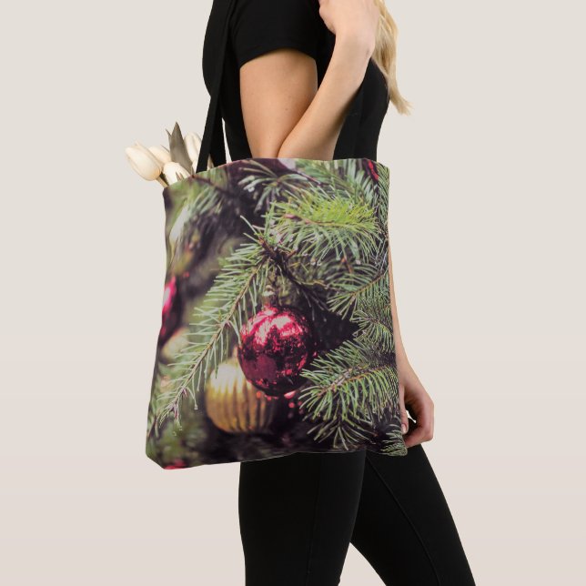 Bolsa Tote Árvore de Natal (Close Up)