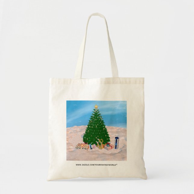 Bolsa Tote Árvore de Natal (Frente)