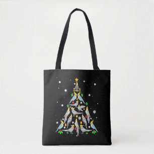 Bolsa Tote Árvore de Natal da Cockatiel Funny Cockatiel Bird